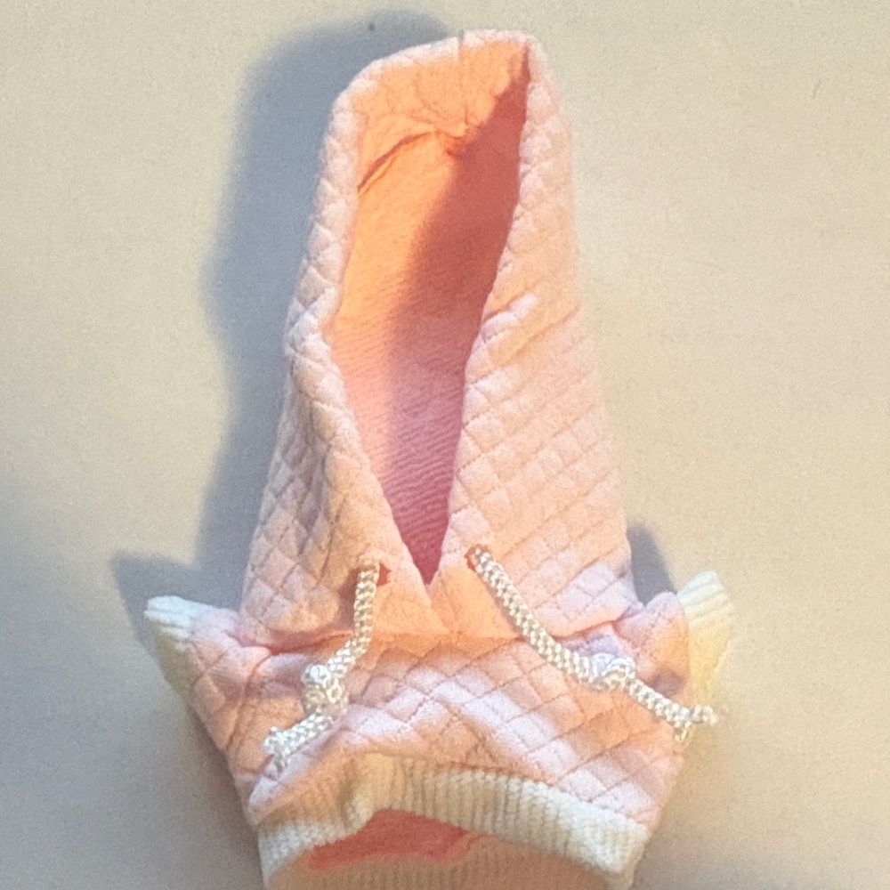 Pink Quilted Labubu Hoodie